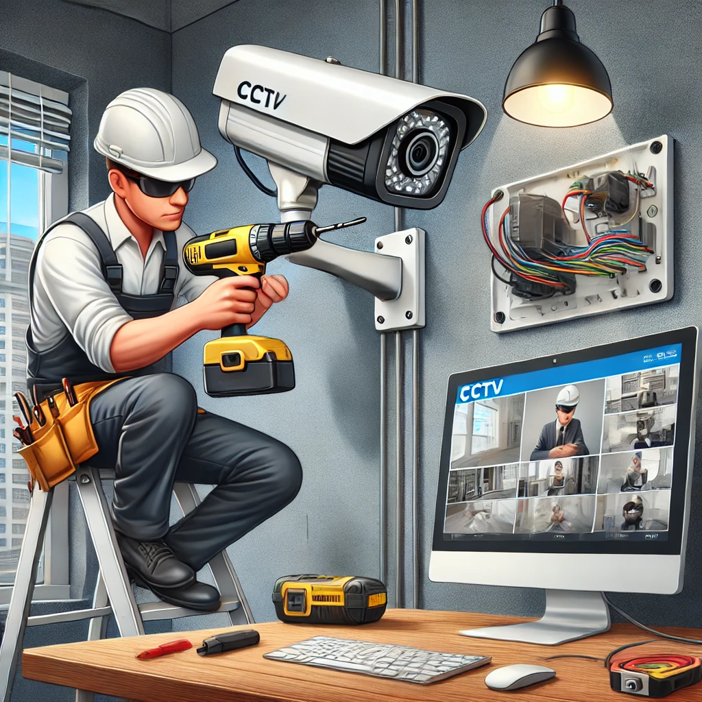 Gambar instalasi CCTV