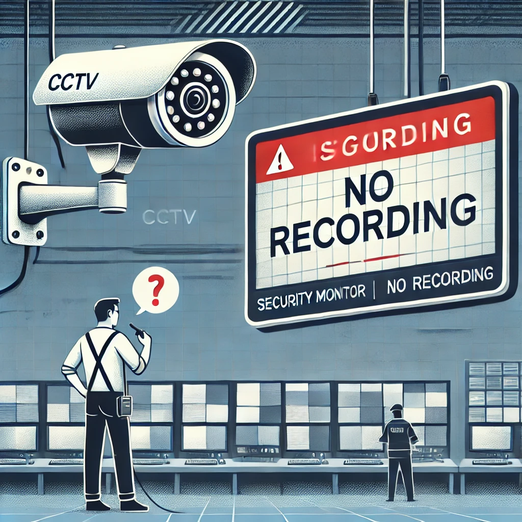 tanda cctv tidak merekam